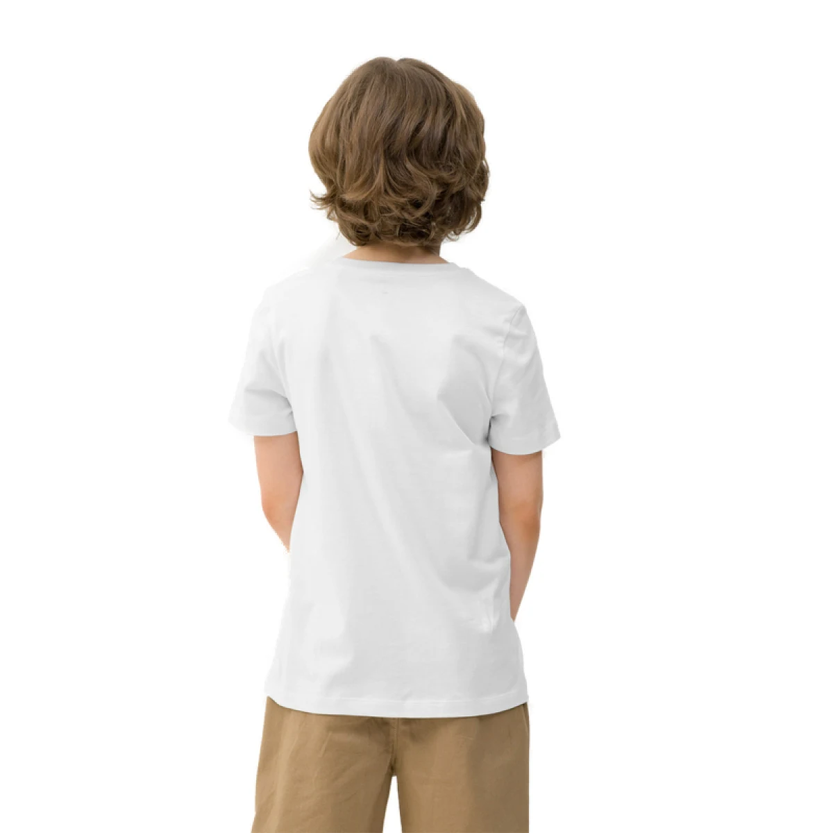 Chlapčenské turistické tričko s krátkym rukávom 4F JUNIOR TSHIRT-4FJWSS24TTSHM1132-10S-WHITE · záber 2