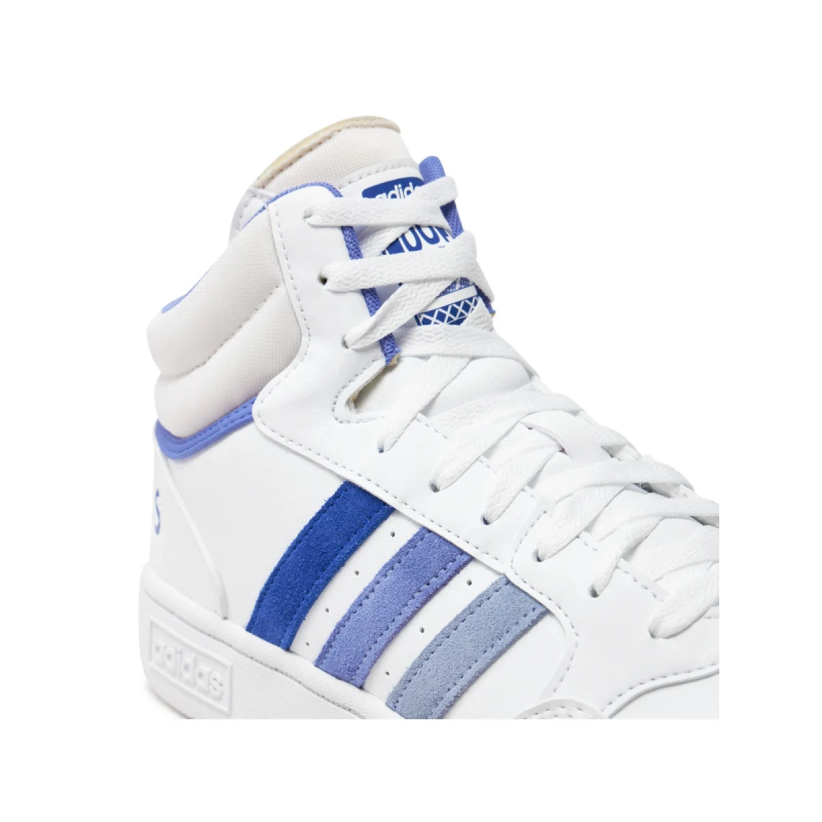 Pánska rekreačná obuv ADIDAS Hoops 3.0 Mid cloud white blue spark semi cobalt blue · záber 5