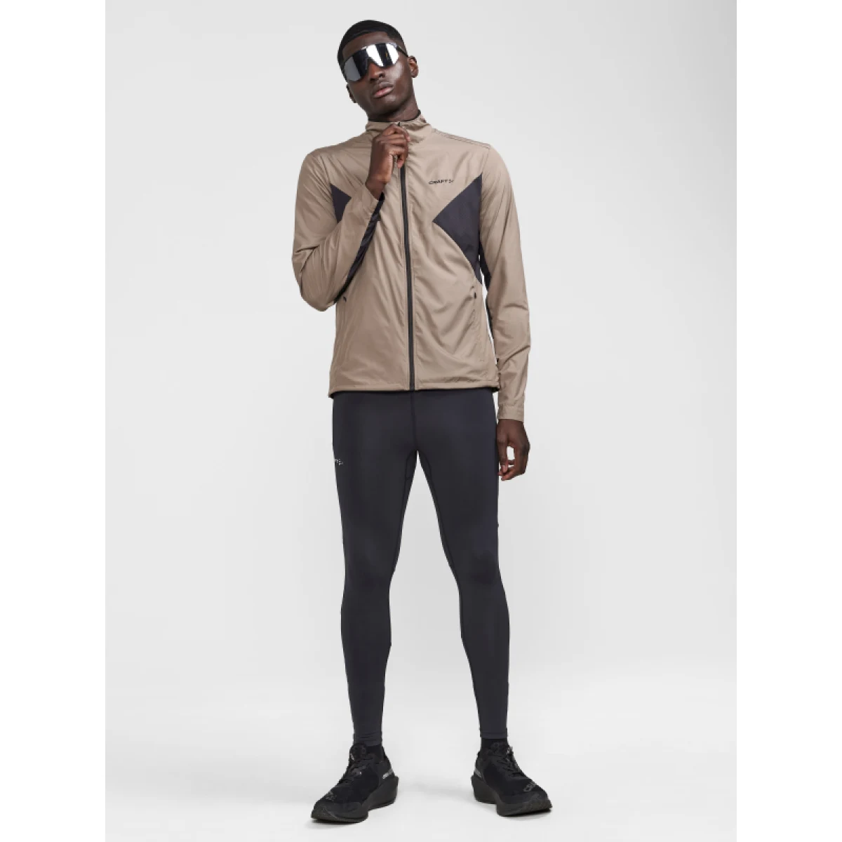 Pánske bežecké zateplené legíny CRAFT ADV ESSENCE ZIP TIGHTS 2 M-999000-Black · záber 3