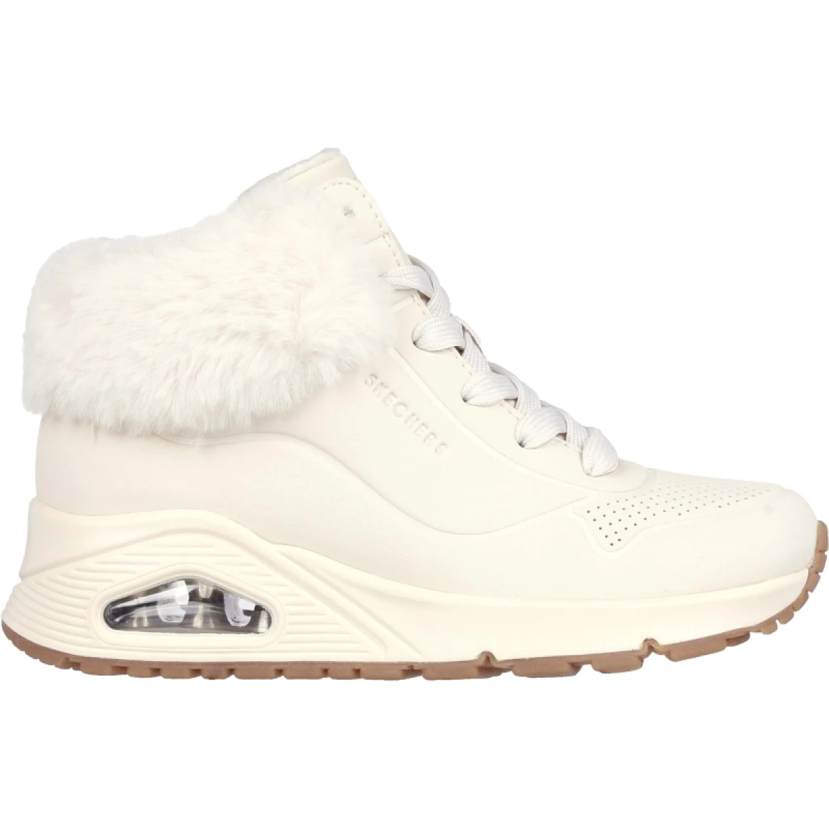 Dievčenské členkové zimné topánky SKECHERS Uno Fall Air natural · záber 2
