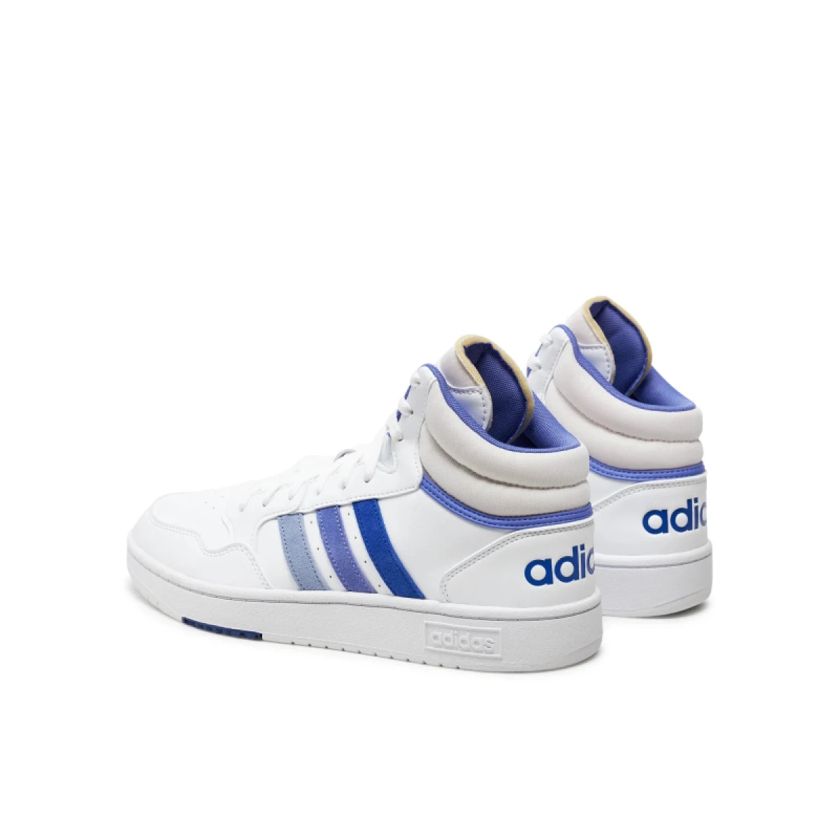 Pánska rekreačná obuv ADIDAS Hoops 3.0 Mid cloud white blue spark semi cobalt blue · záber 3