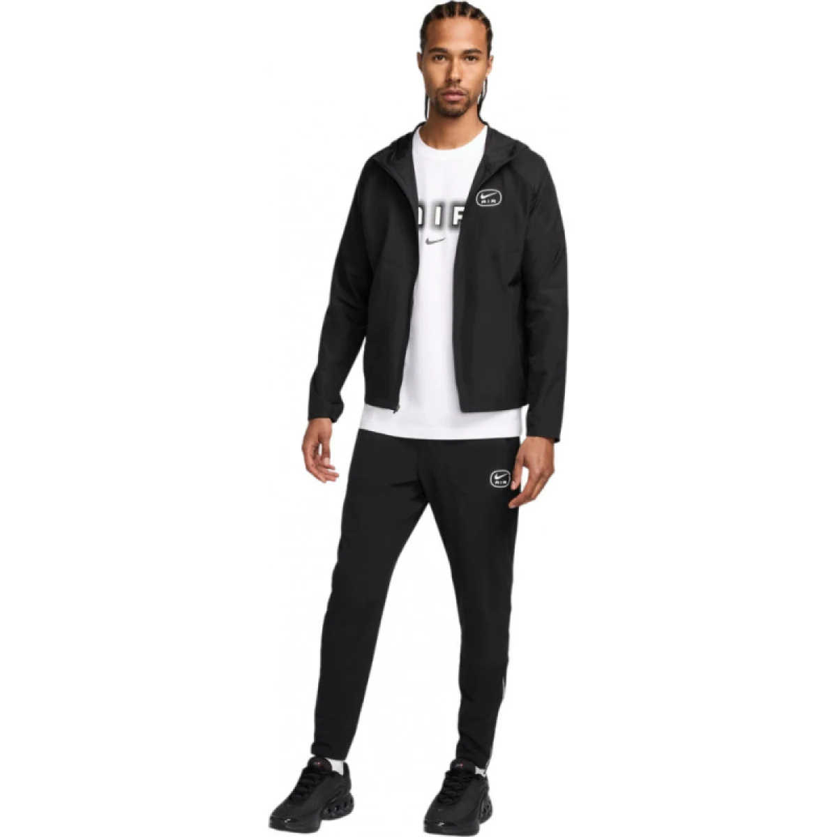 Pánska tréningová bunda NIKE M NSW SW AIR RUN JKT-010 BLACK REFLECTIVE SILV · záber 3