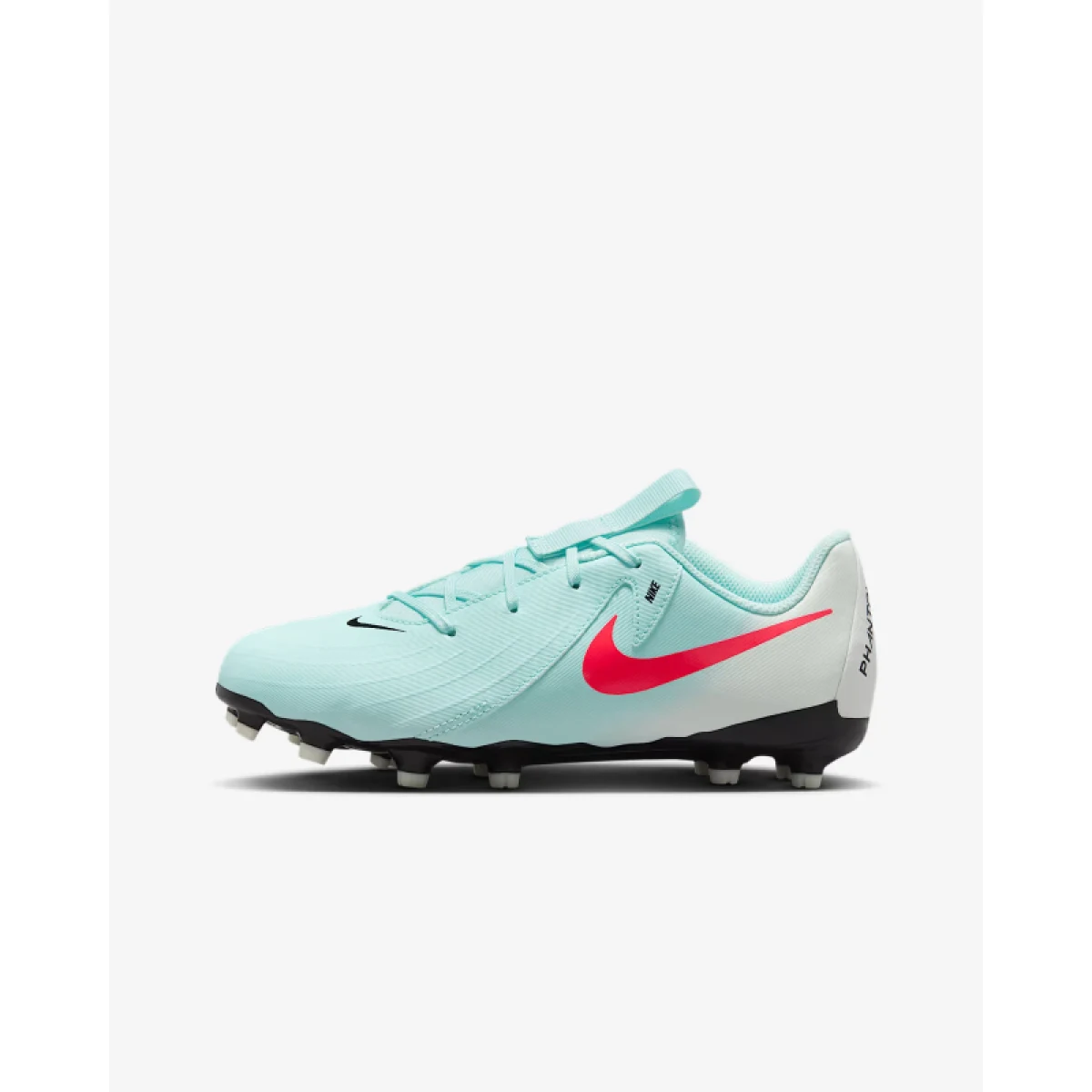 Chlapčenské futbalové kopačky outdoorové NIKE Phantom GX 2 Academy Jr FG MG mint off noir atomic red · záber 2