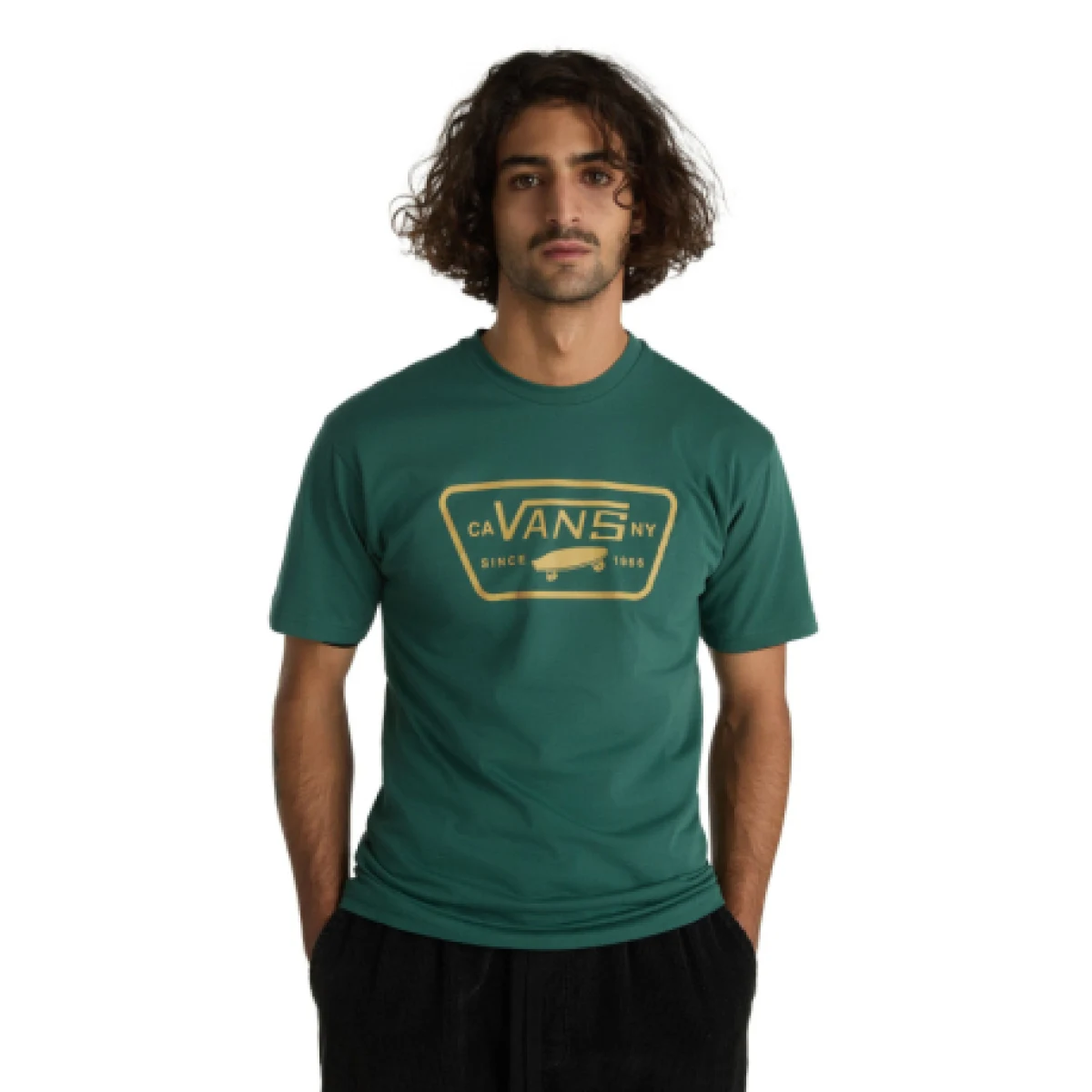 Pánske tričko s krátkym rukávom VANS MN FULL PATCH-BISTRO GREEN · záber 1