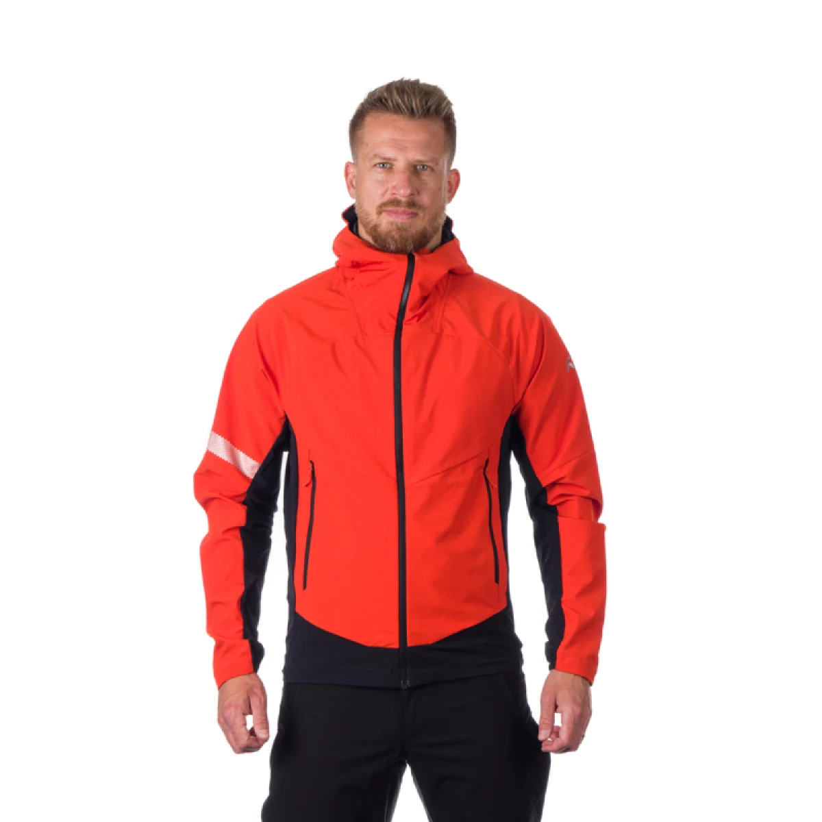 Pánska turistická bunda NORTHFINDER GREGORY-170-orangeblack · záber 2