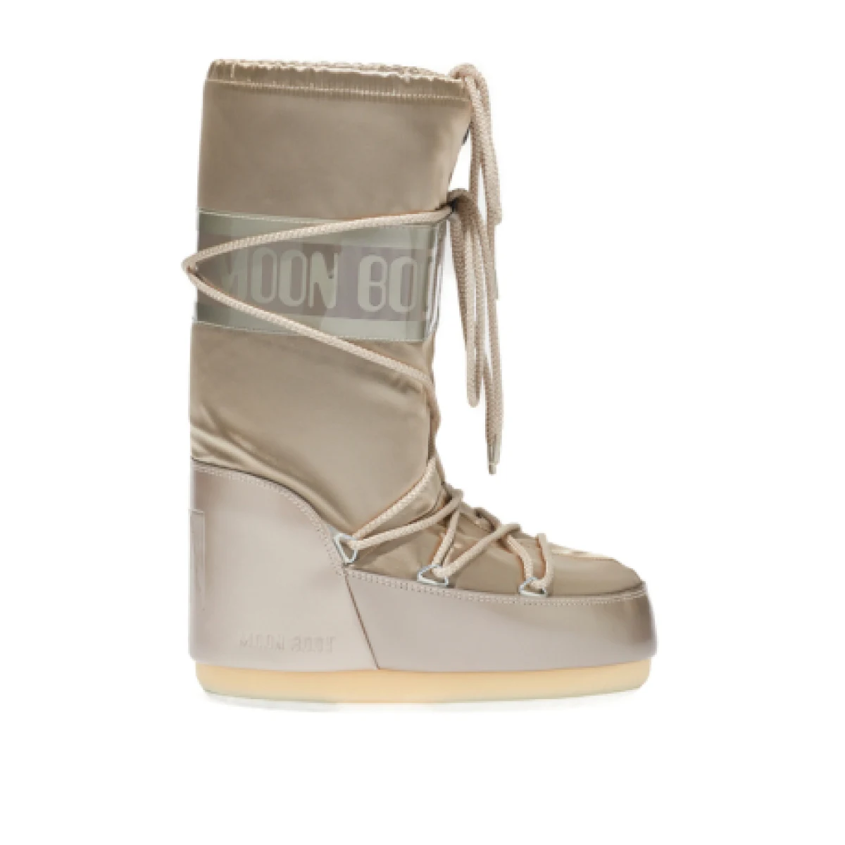 Juniorské vysoké zimné topánky MOON BOOT MB ICON GLANCE-JR, B003 PLATINUM · záber 1