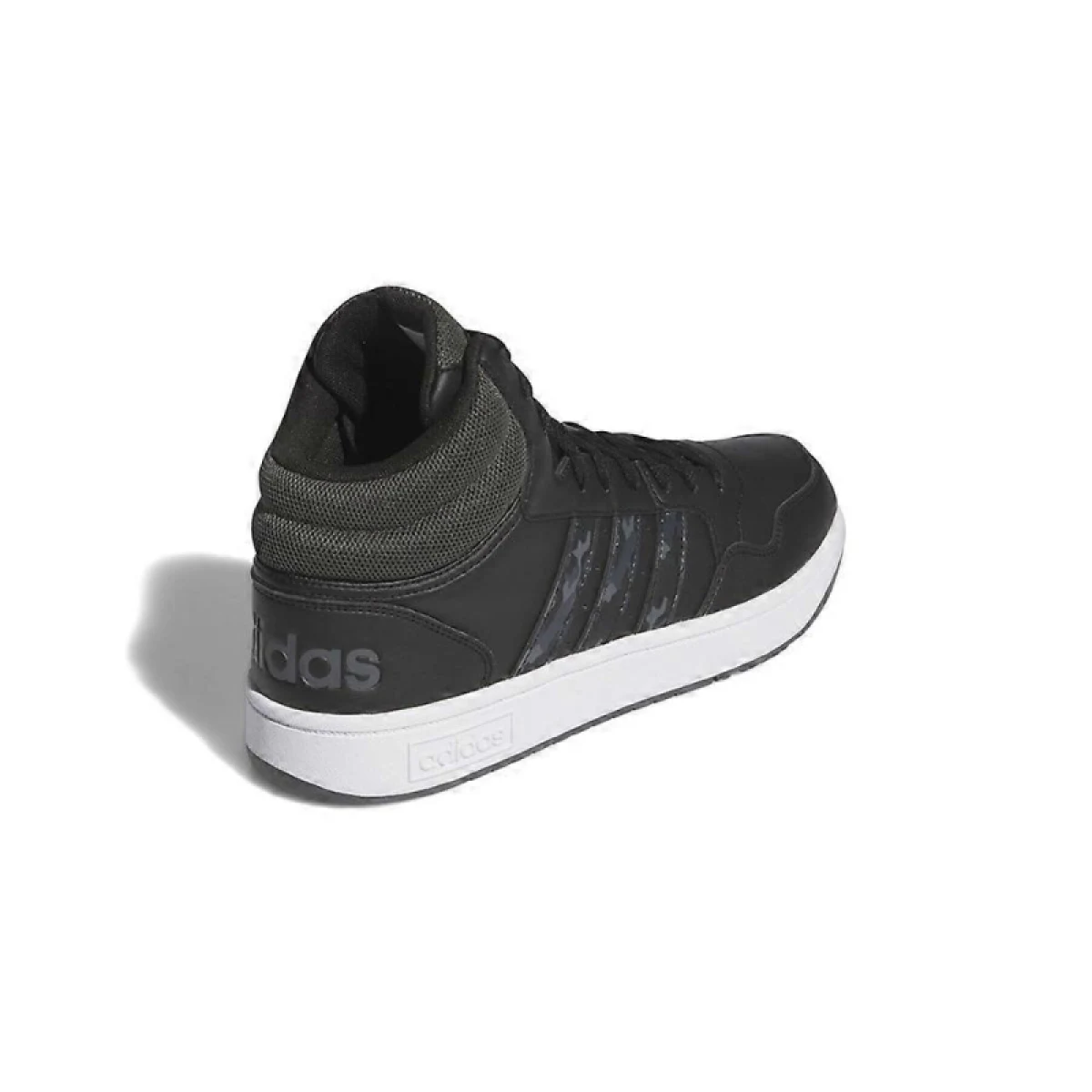 Pánske členkové zimné topánky ADIDAS Hoops 3.0 Mid WTR core black grey six cloud white · záber 2