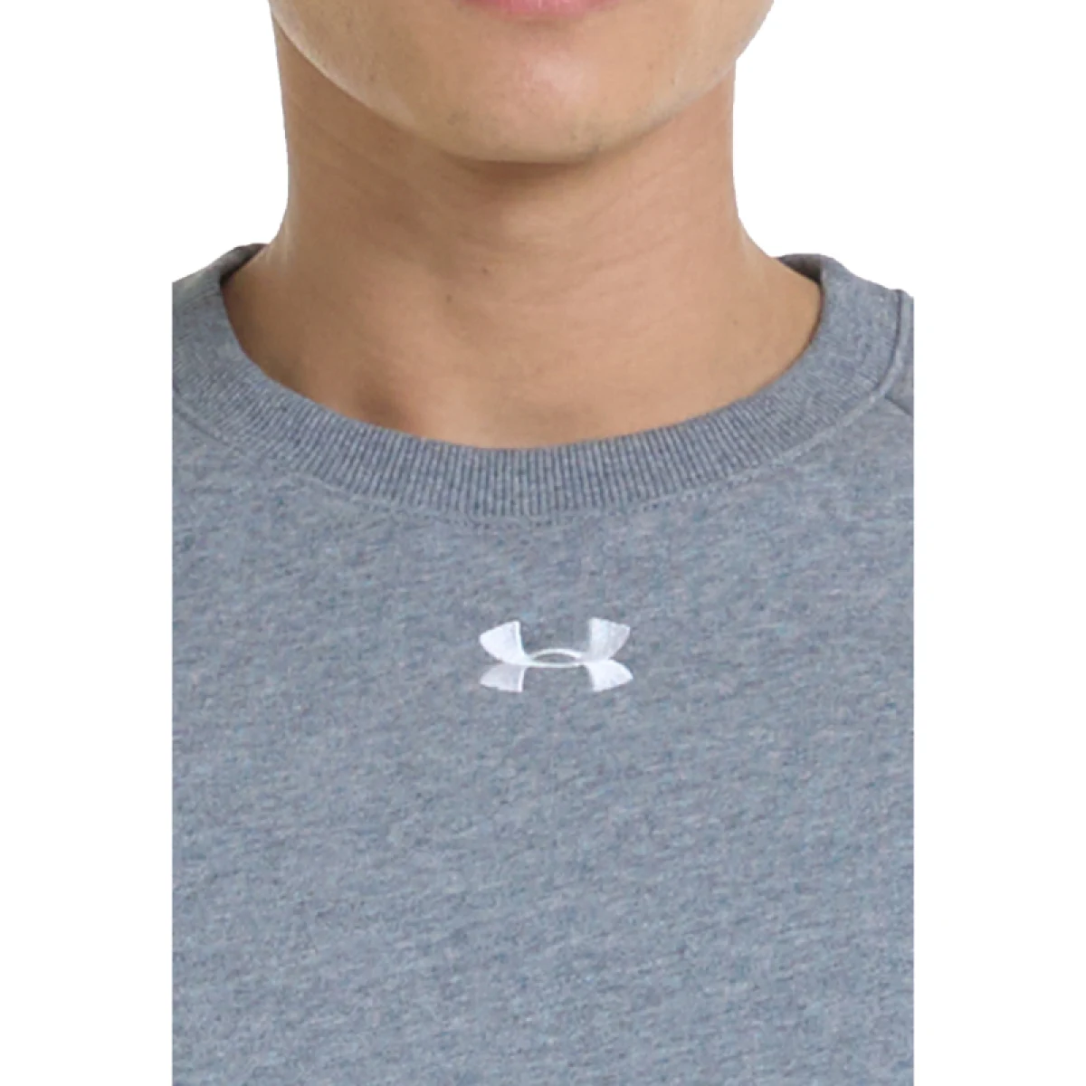 Pánska zateplená mikina UNDER ARMOUR UA Rival Fleece Crew-GRY I · záber 2