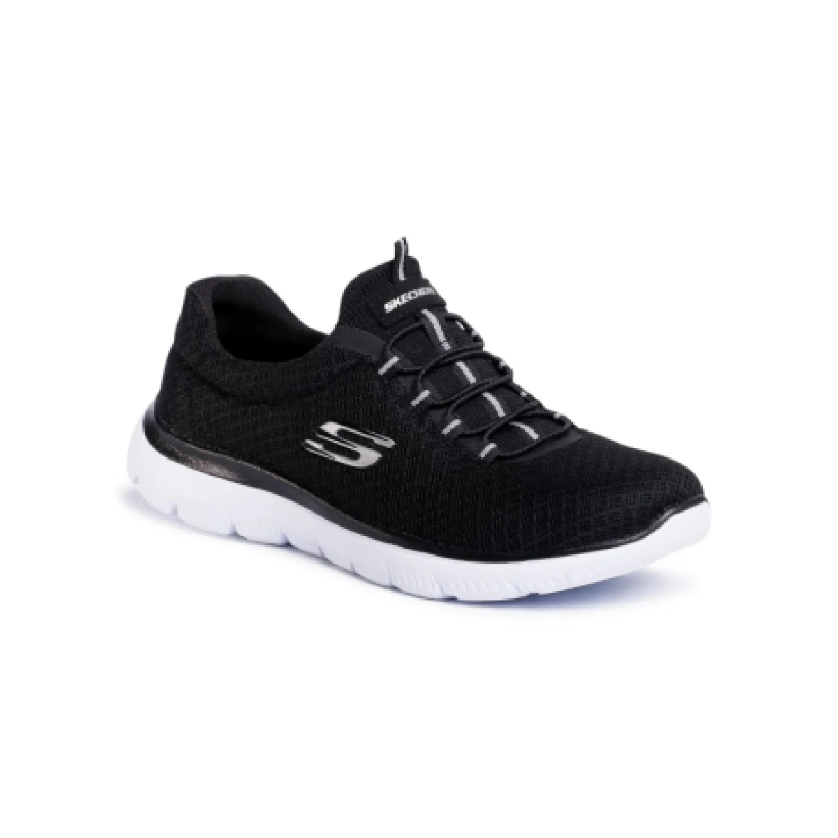 Dámska rekreačná obuv SKECHERS Summits Slip-Ins W black white · záber 1