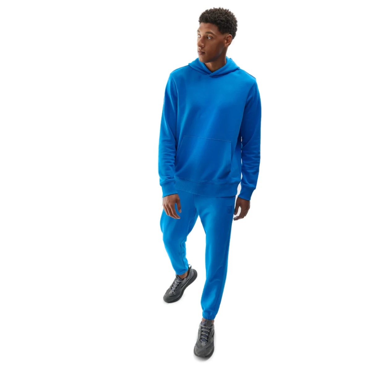 Pánska mikina s kapucňou 4F SWEATSHIRT-AW23TSWSM688-33S-BLUE · záber 4