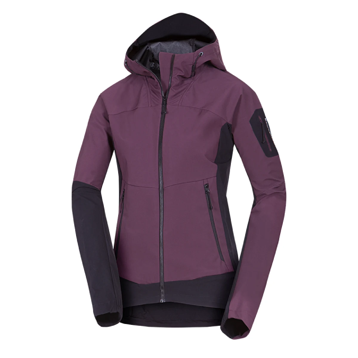 Dámska turistická softshellová bunda NORTHFINDER JANELL-810wineblack · záber 4