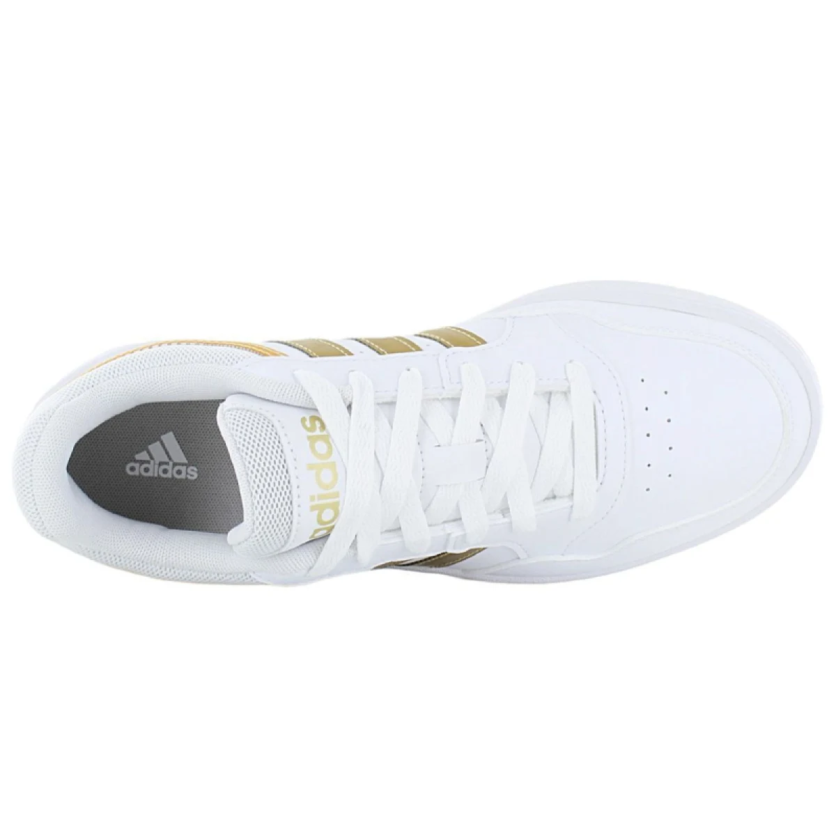 Dámska rekreačná obuv ADIDAS Hoops 3.0 cloud white cloud white matt gold · záber 3
