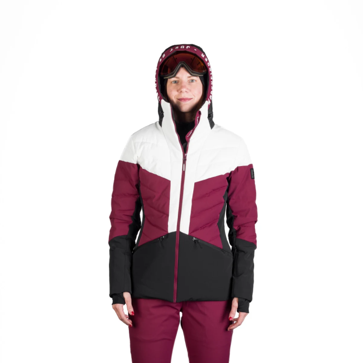 Dámska lyžiarska bunda NORTHFINDER NANETTE-510cherry · záber 3