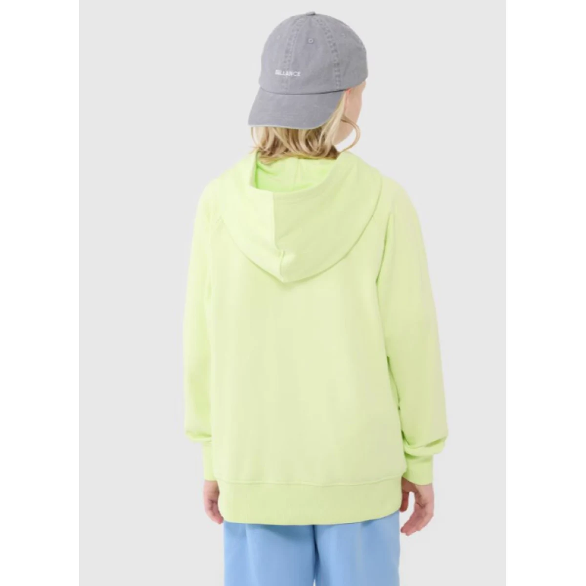 Chlapčenská mikina s kapucňou 4F JUNIOR SWEATSHIRT M1712-45N-CANARY GREEN NEON · záber 4