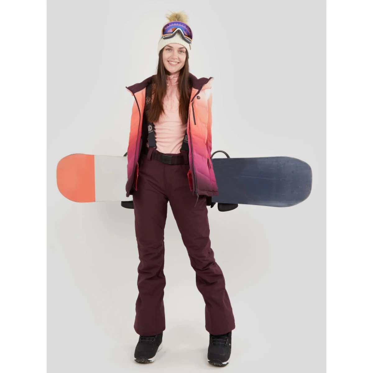 Dámska lyžiarska bunda FUNDANGO Pumila Padded Jacket-354-sugar coral 2QAD103 · záber 5