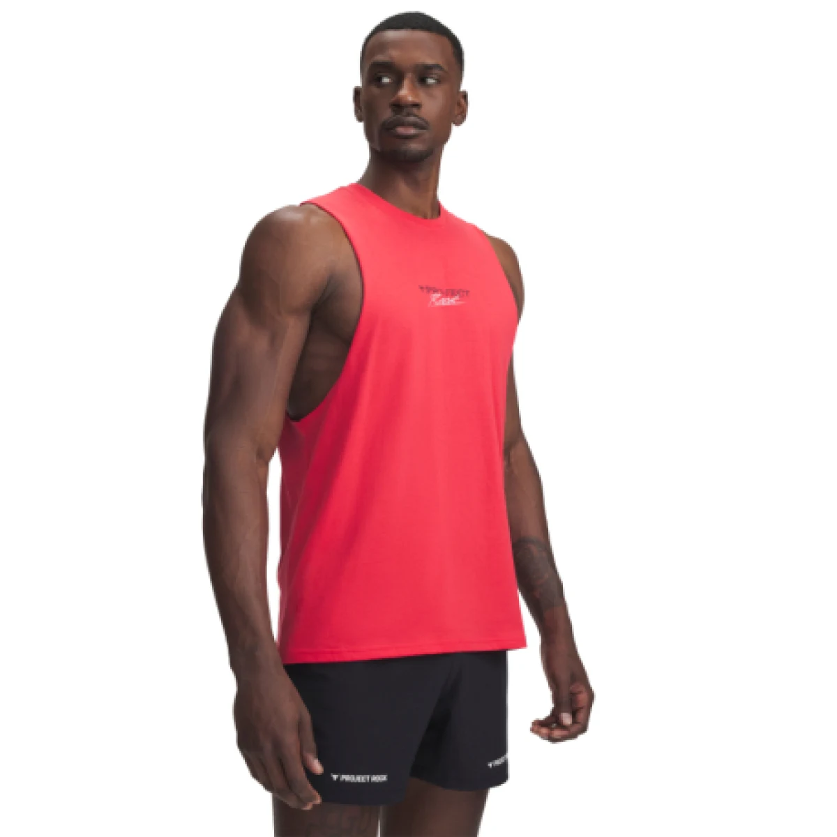 Pánske tielko UNDER ARMOUR PROJECT ROCK Tank-RED · záber 1
