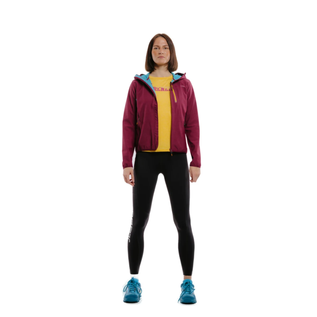 Dámska turistická bunda EVERETT LightSoftshell W fuchsia · záber 5