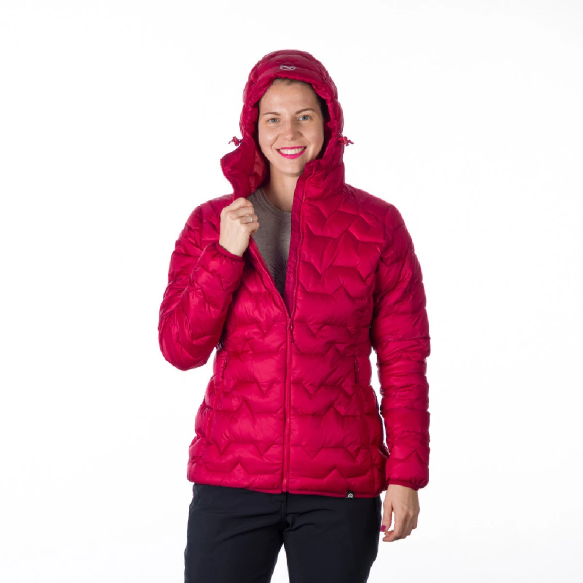 Dámska turistická bunda NORTHFINDER ELMA-510-cherry · záber 4
