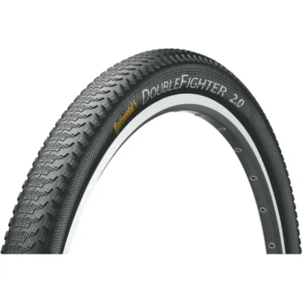 Plášť na bicykel CONTINENTAL Double Fighter III Sport drát - 24x2.0 · záber 1