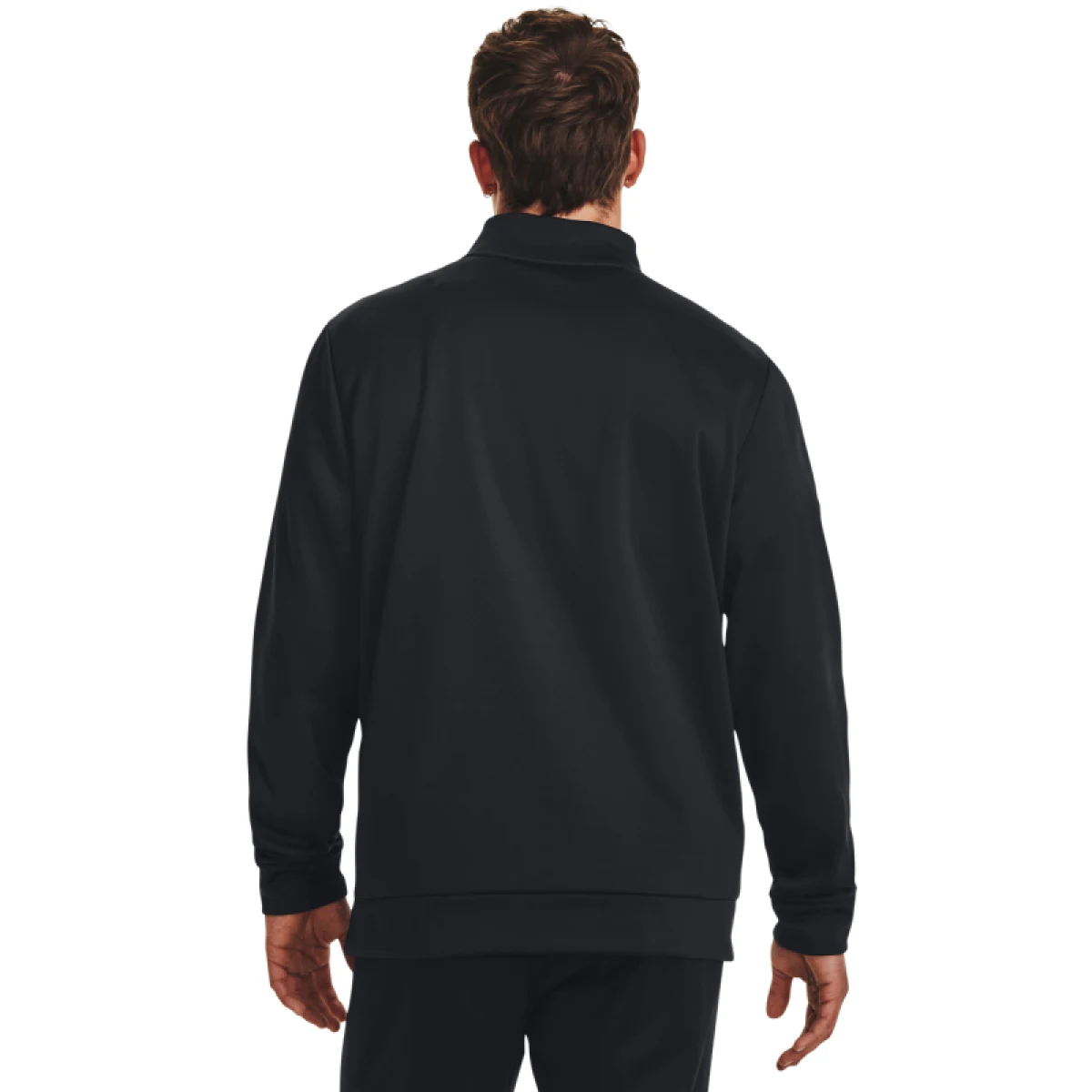 Pánska zateplená tréningová mikina s 1 2 zipsom UNDER ARMOUR UA Armour Fleece 1 4 Zip-BLK · záber 4