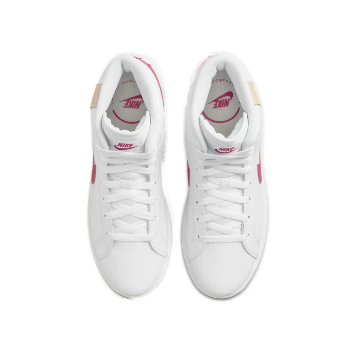 Dámska vychádzková obuv NIKE Court Royale 2 Mid white rush pink onyx · záber 4