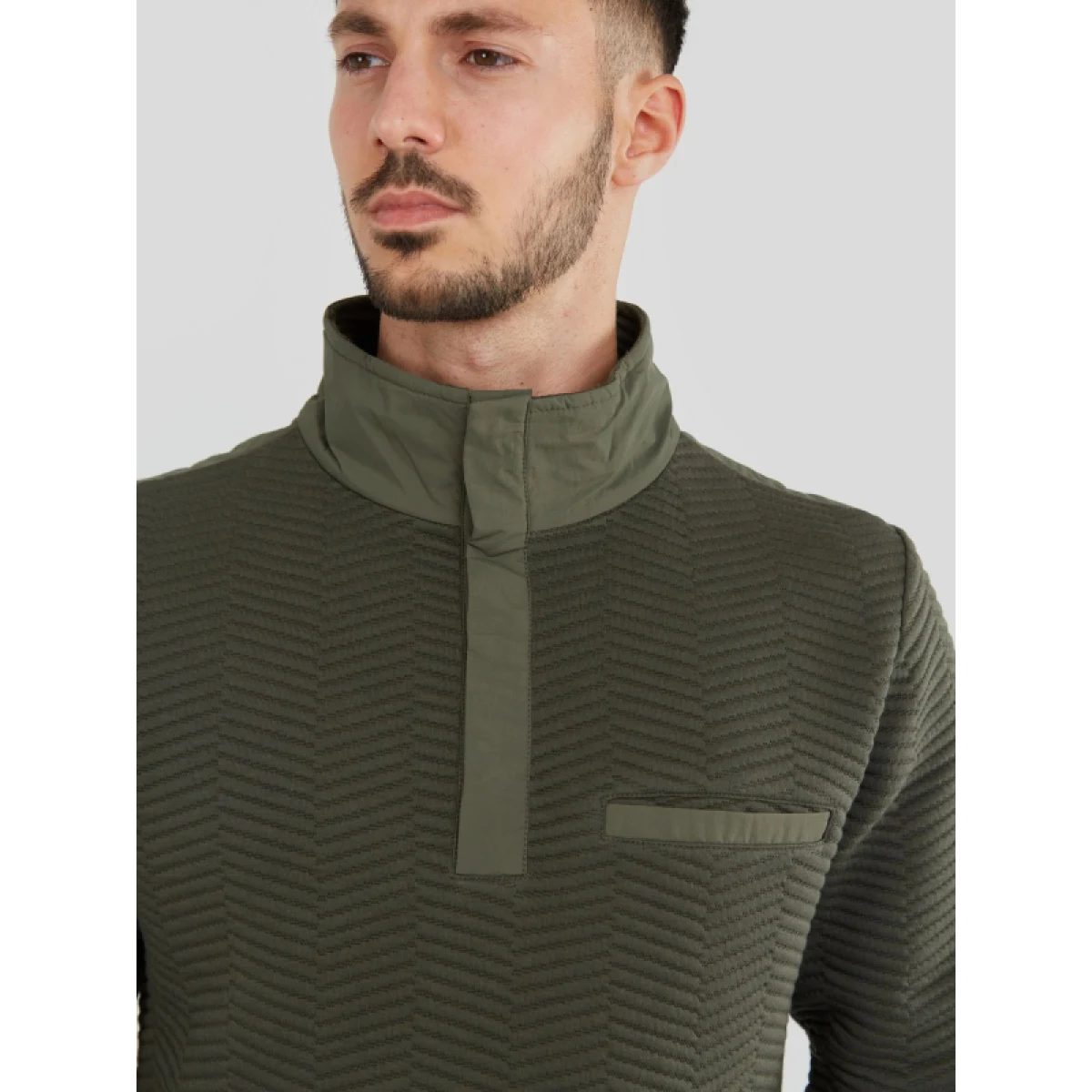Pánska mikina FUNDANGO Vertigo Sweatshirt-590-oliv · záber 4