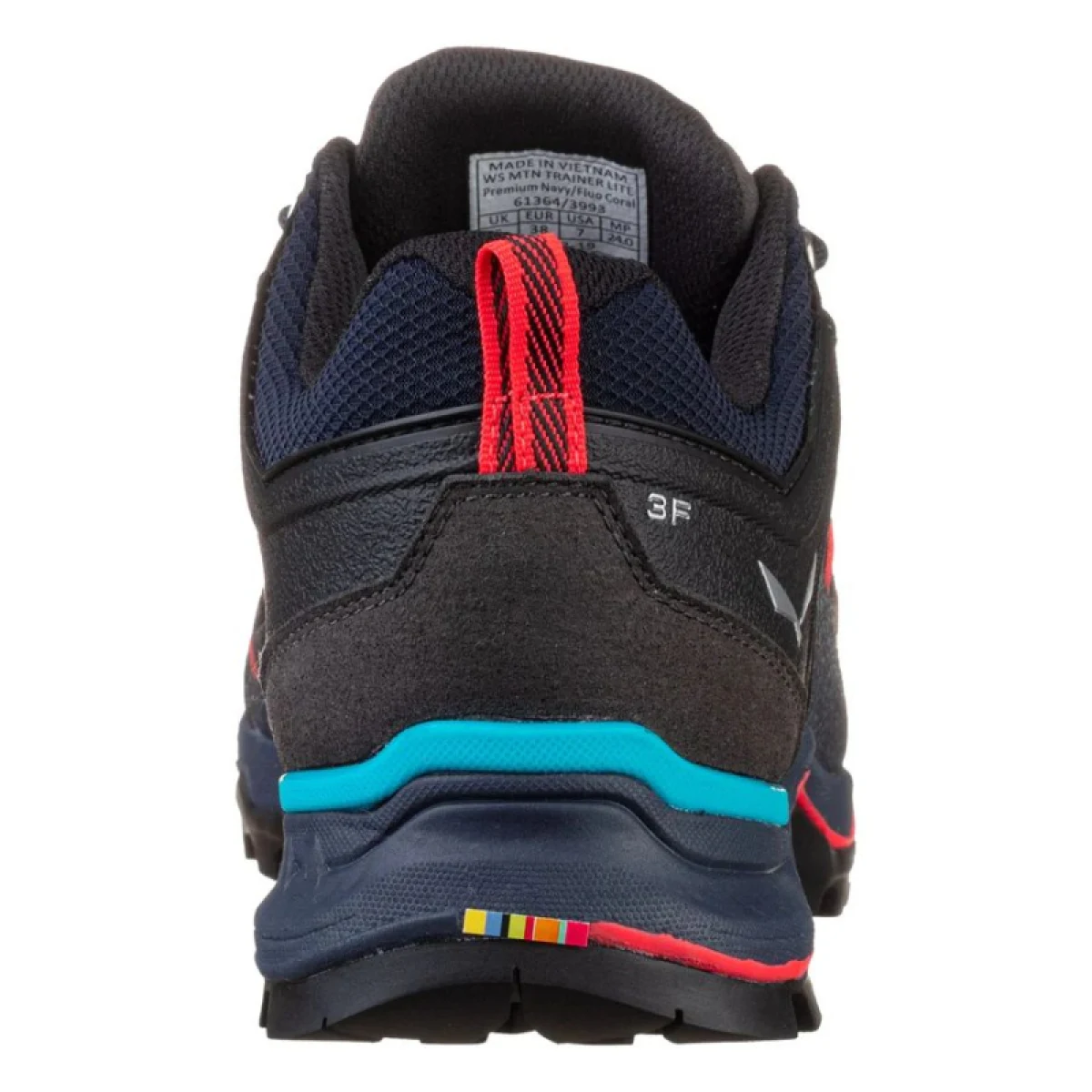 Dámska nízka turistická obuv SALEWA Mountain Trainer Lite W premium navy flue coral · záber 5