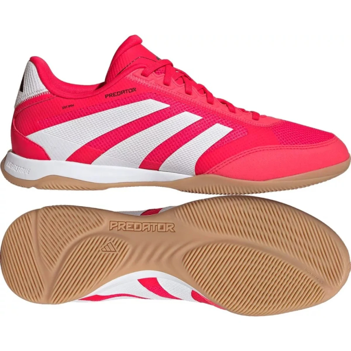 Pánske futbalové kopačky halové ADIDAS Predator League M IC lucid red cloud white core black · záber 5
