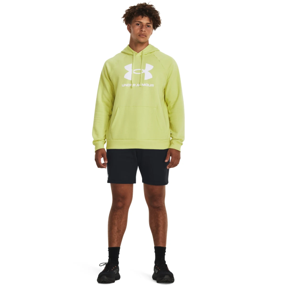 Pánska zateplená mikina s kapucňou UNDER ARMOUR UA Rival Fleece Logo HD-YLW · záber 4
