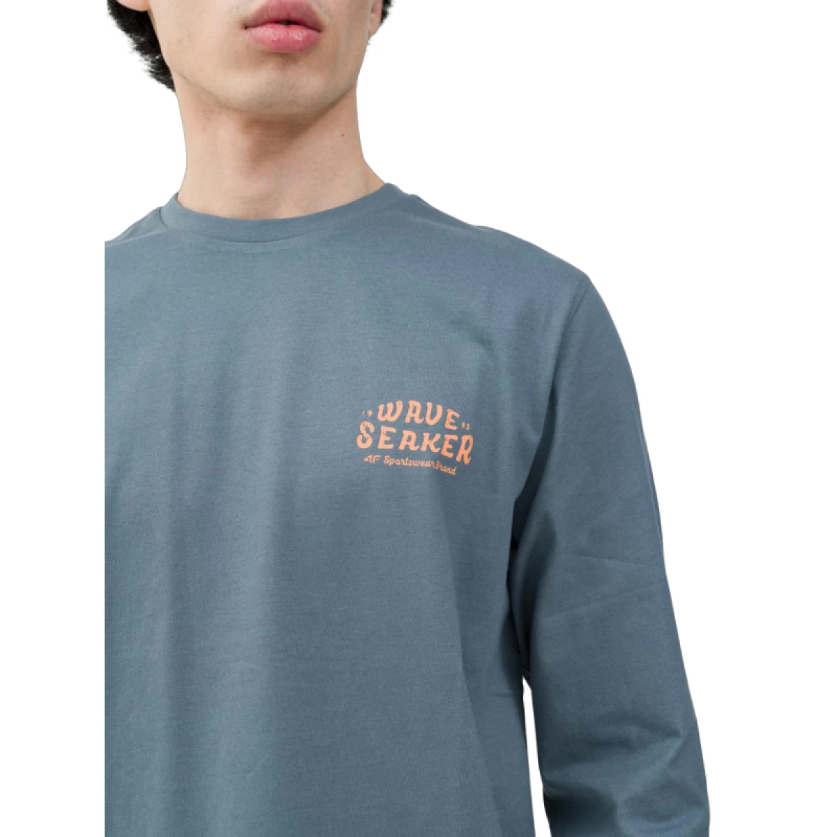 Pánske tričko s dlhým rukávom 4F LONGSLEEVE-4FWSS24TLONM246-22S-ANTHRACITE · záber 2