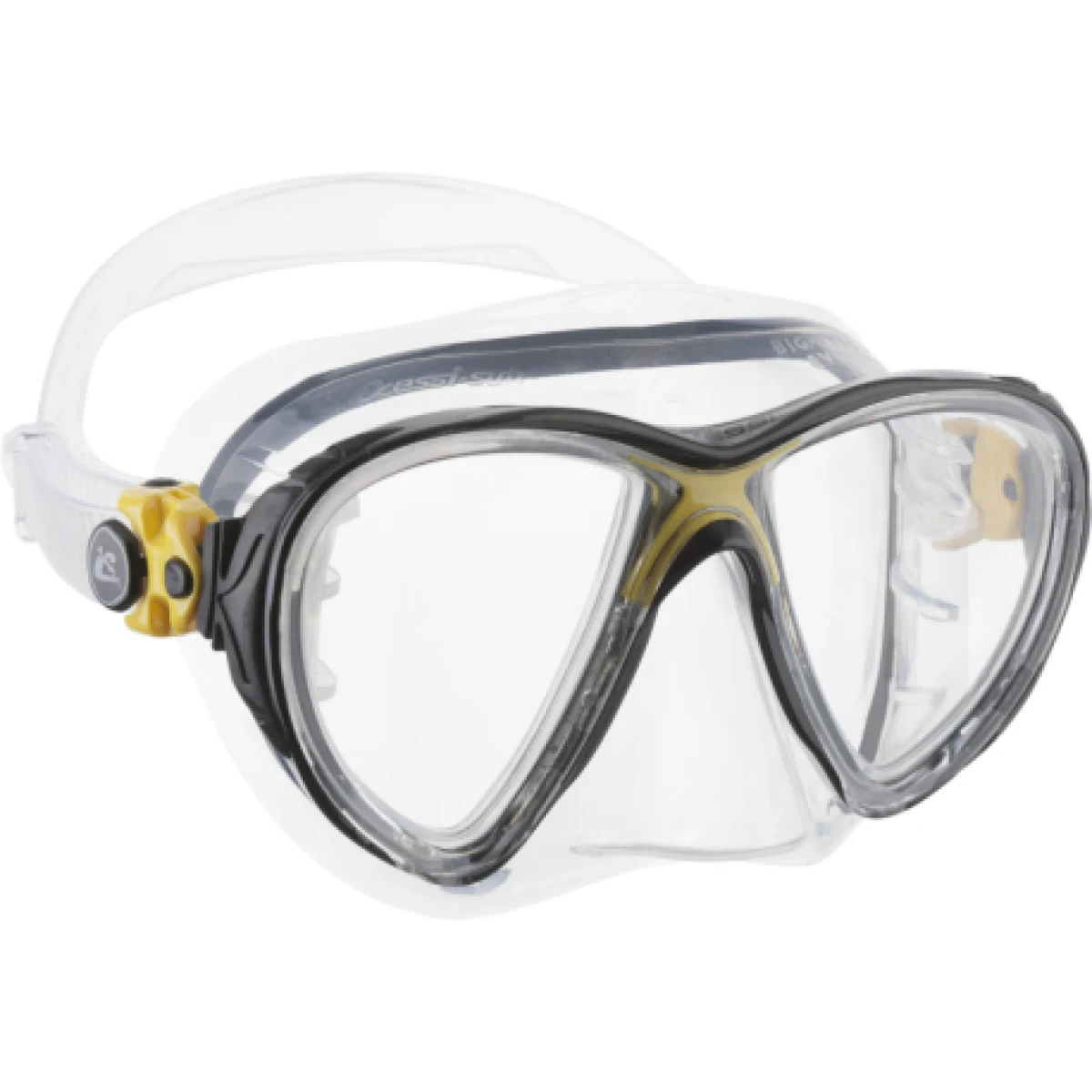 Potápačská maska CRESSI BIG EYES EVOLUTION MASK SIL CLEAR FRAME YELLOW · záber 1