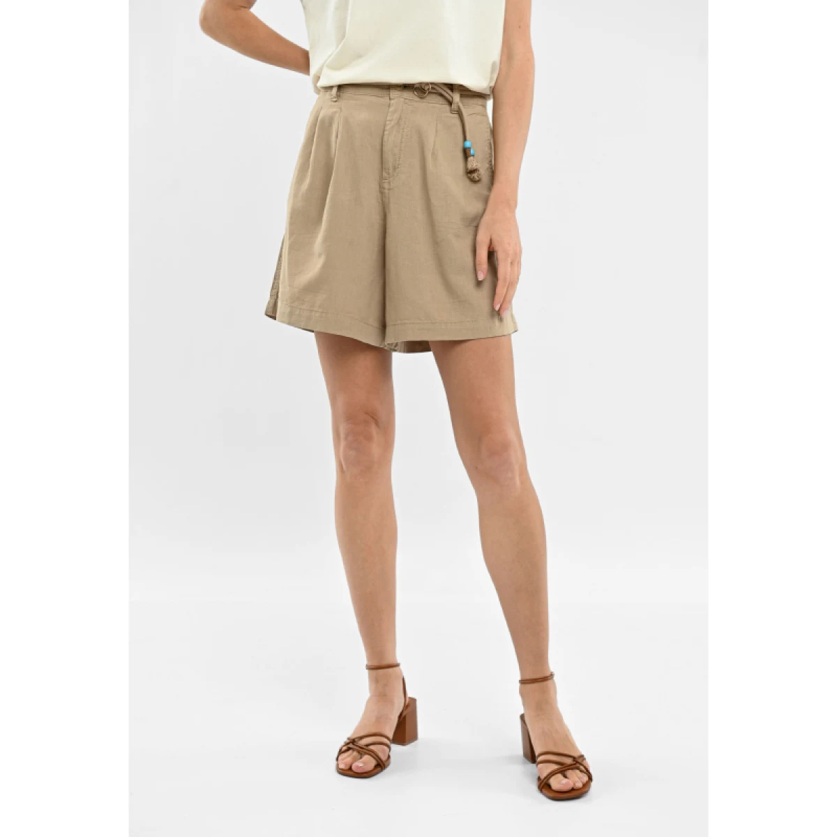 Dámske kraťasy VOLCANO P-ALESS-101-BEIGE · záber 3
