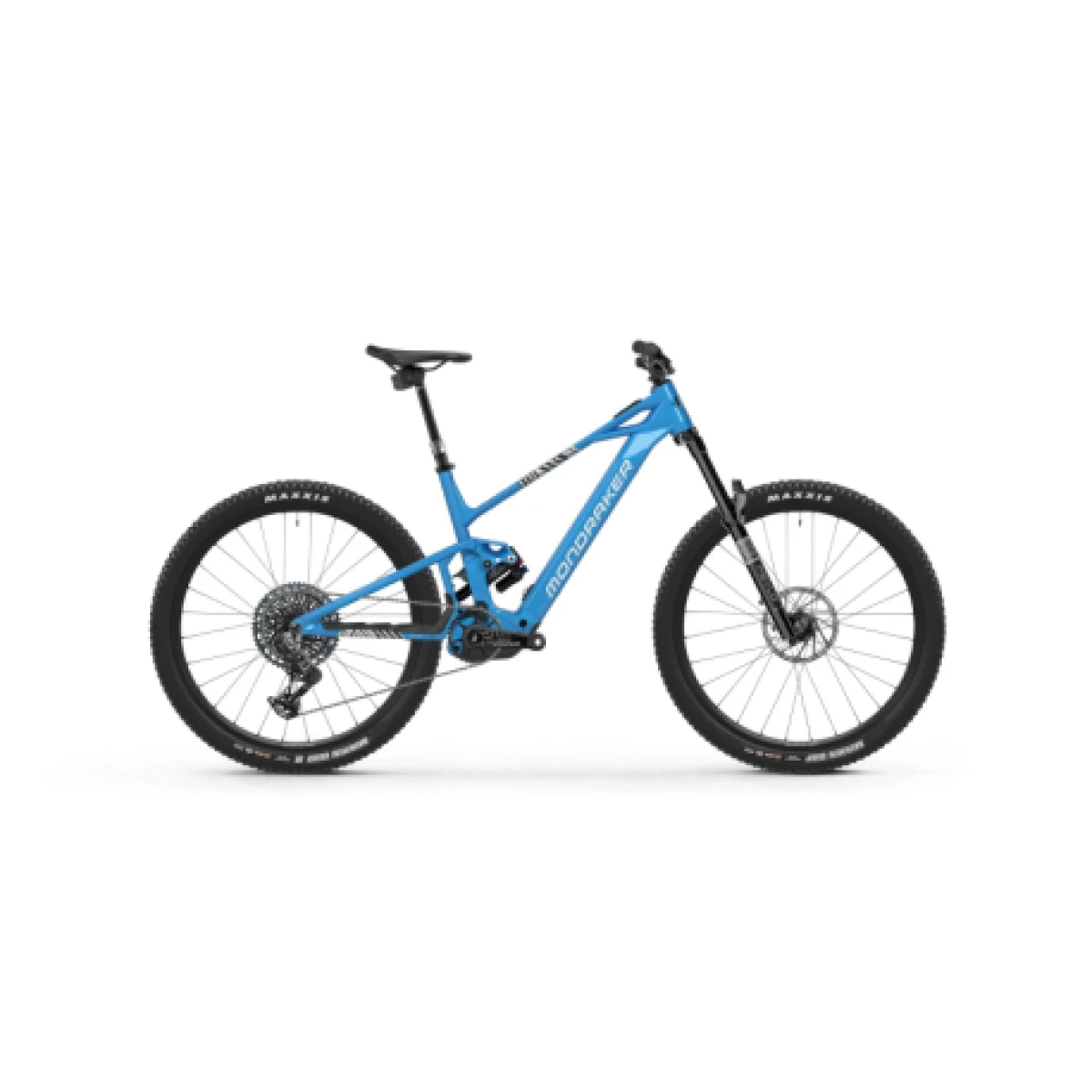 Horský elektrobicykel MONDRAKER Sly R, marlin blue racing silver obsidian grey · záber 1