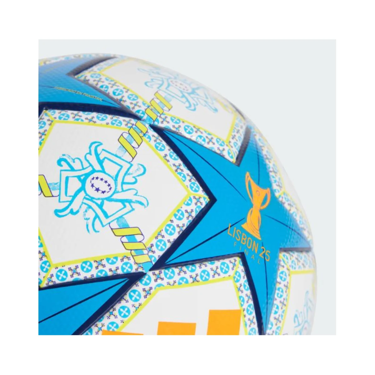 Futbalová lopta ADIDAS UWCL LGE WHITE ORANGE NGTSKY · záber 4