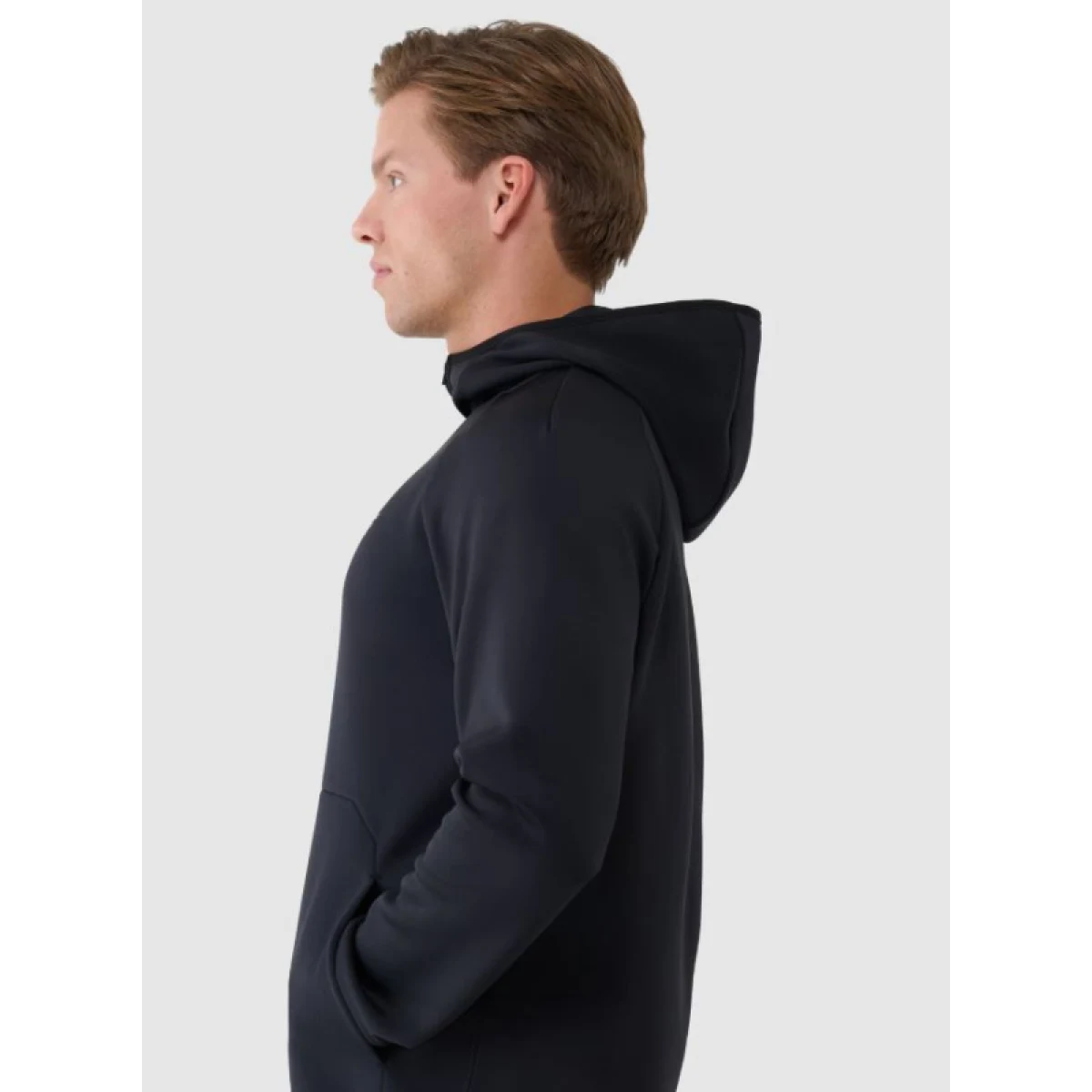 Pánska mikina s kapucňou 4F SWEATSHIRT FNK M457-20S-DEEP BLACK · záber 3