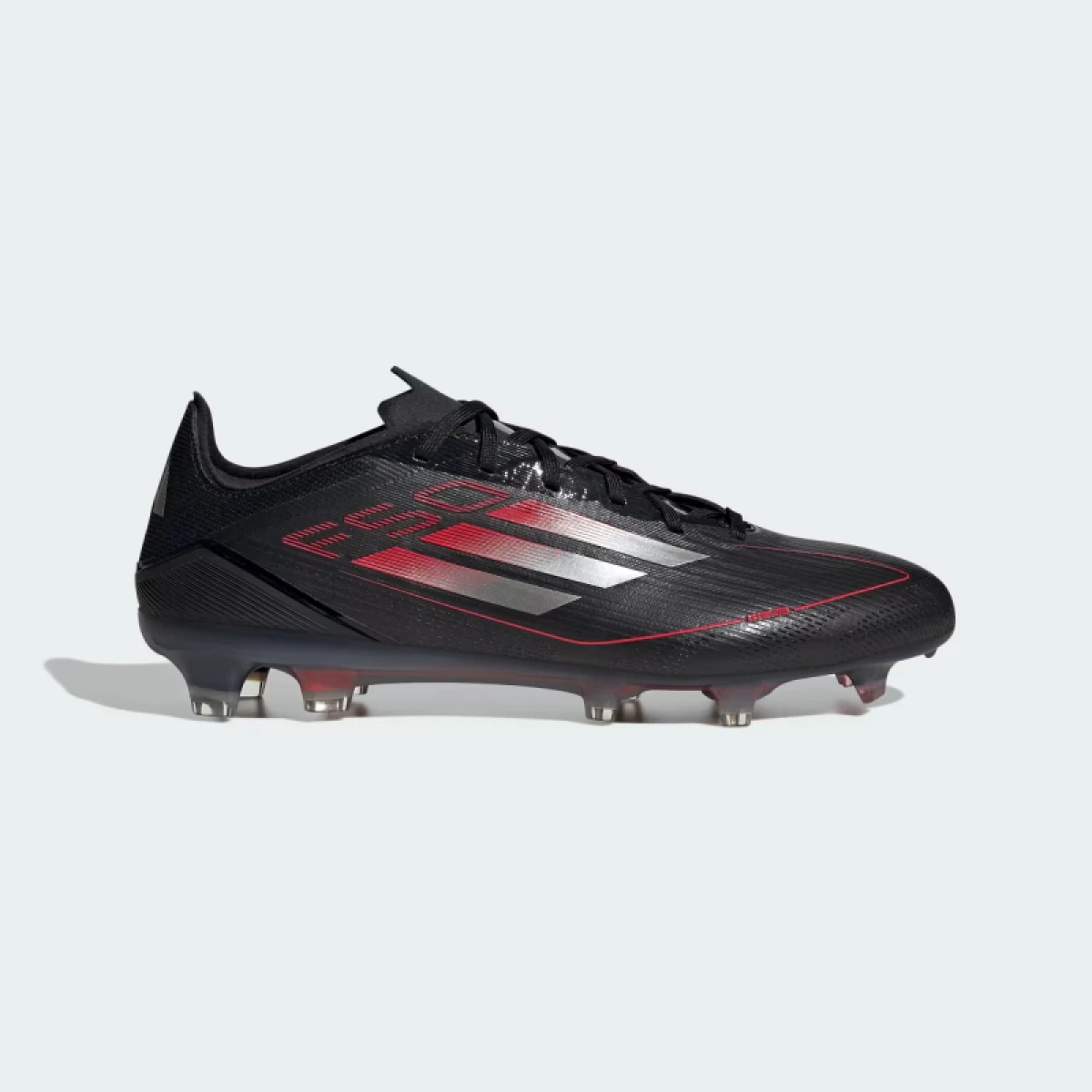 Pánske futbalové kopačky outdoorové ADIDAS F50 Pro M FG core black iron metallic lucid red · záber 2