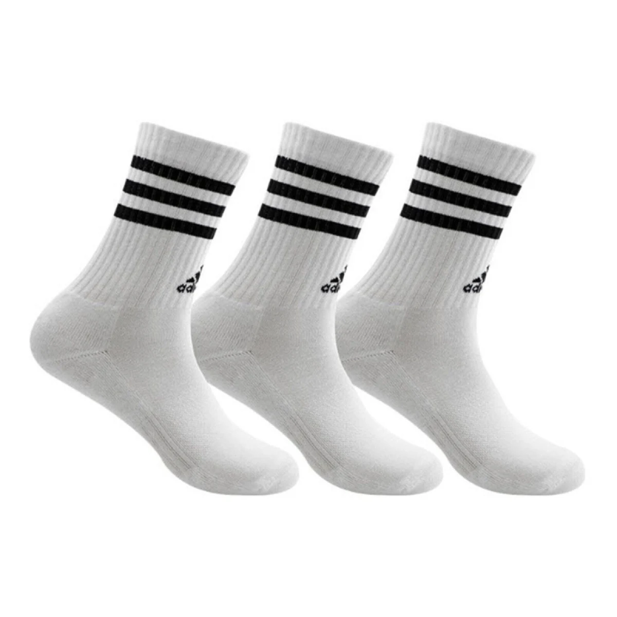 Ponožky ADIDAS 3S C SPW CRW 3P WHITE BLACK · záber 2