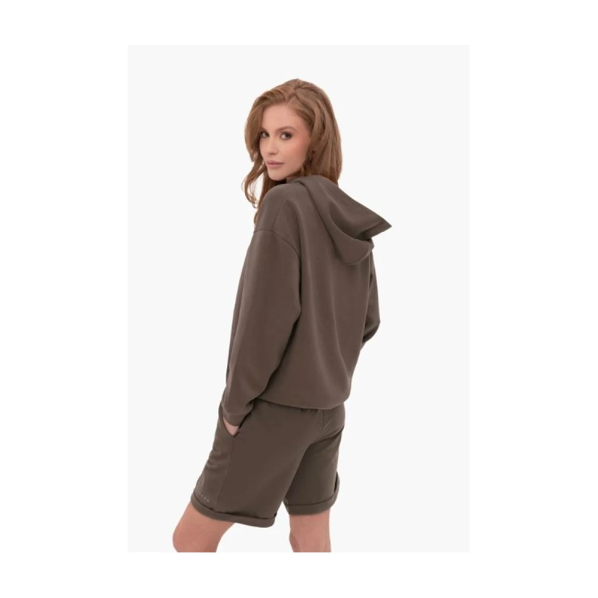 Dámske teplákové kraťasy VOLCANO HOLLY-500-BROWN · záber 3