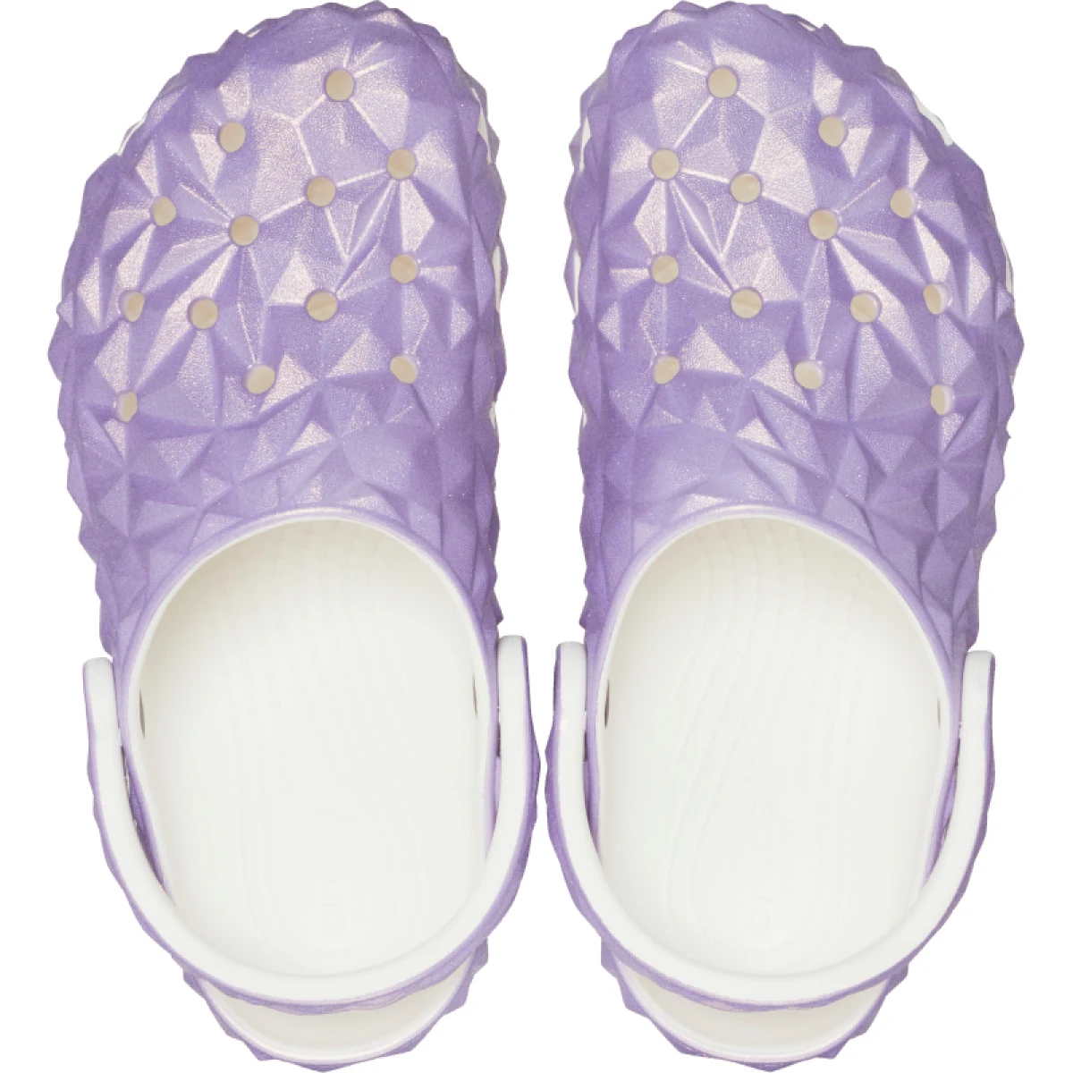 Kroksy (rekreačná obuv) CROCS Classic Iridescent Geo Clog white · záber 3