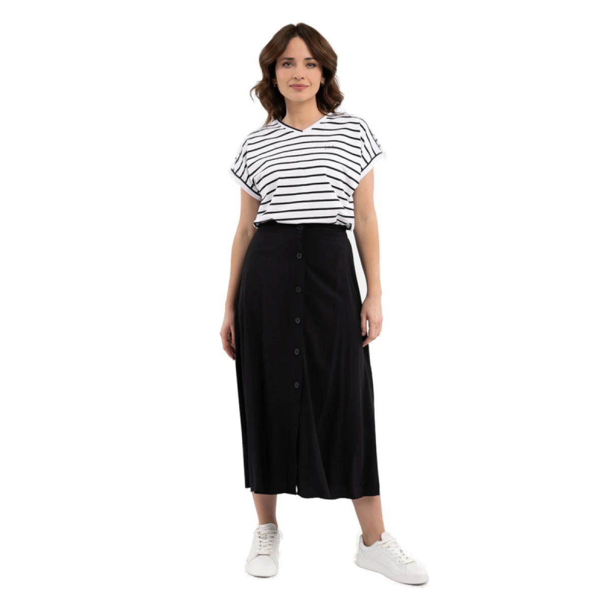 Dámske tričko s krátkym rukávom VOLCANO T-PORTO-700-BLACK · záber 4