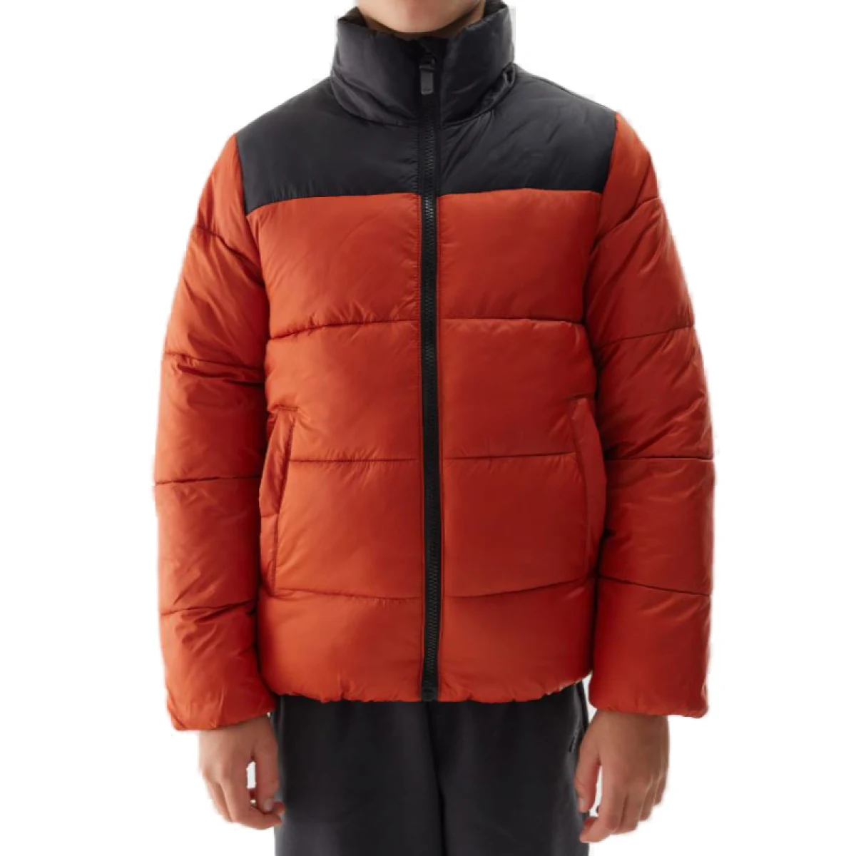 Chlapčenská bunda 4F JUNIOR DOWN JACKET-JWAW24TDJAM461-61S-DARK RED · záber 2
