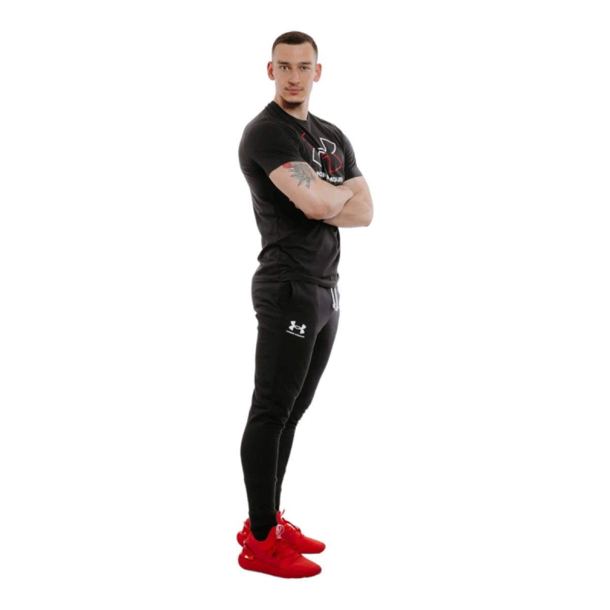 Pánske tepláky UNDER ARMOUR UA Rival Terry Jogger-BLK · záber 3