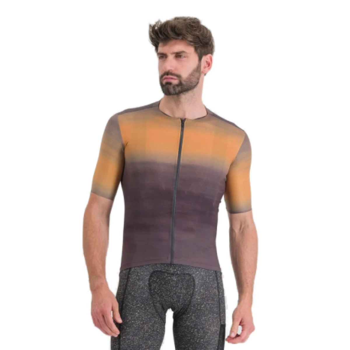 Pánsky cyklistický dres s krátkym rukávom SPORTFUL Sky rider supergiara jersey, mud · záber 1