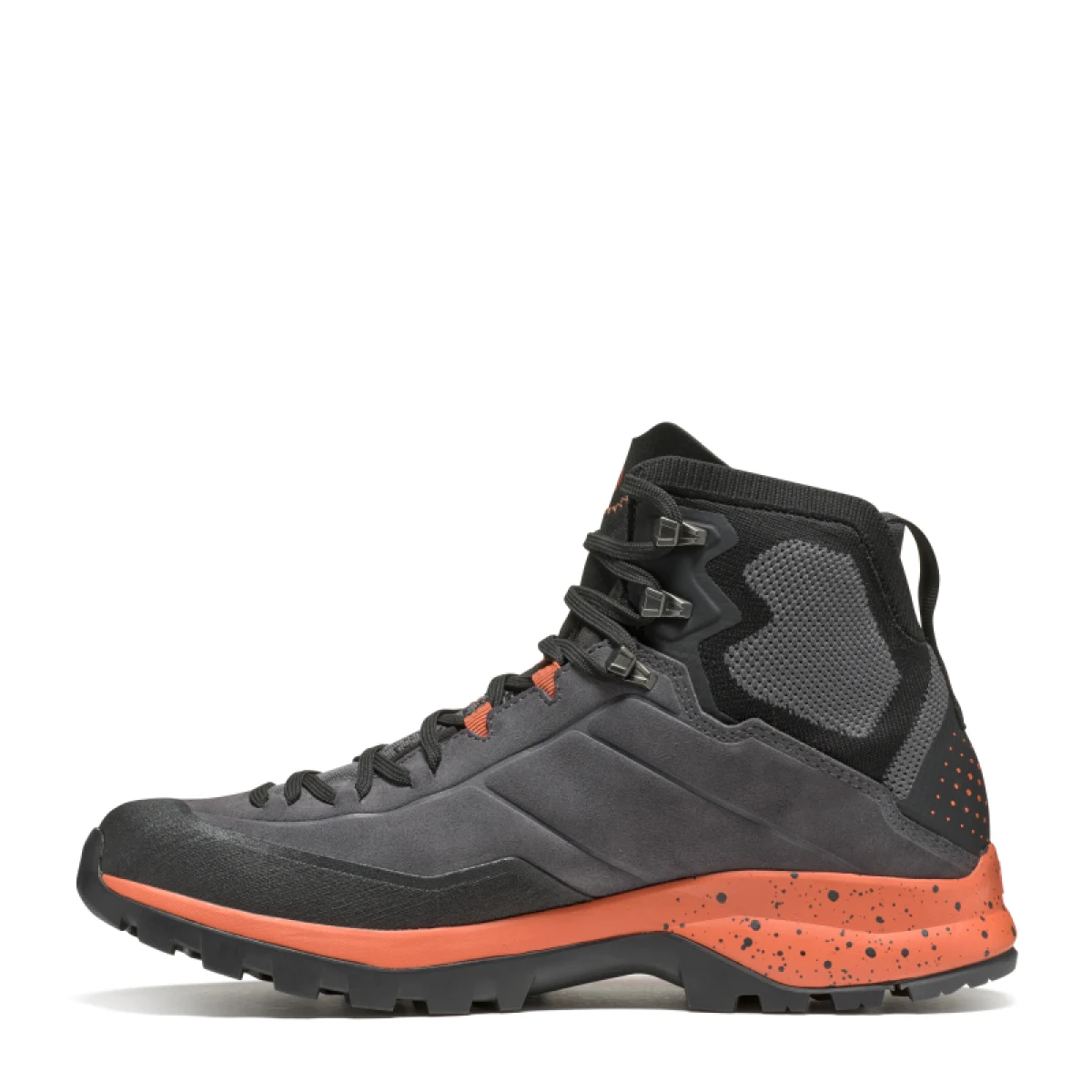 Pánska členková turistická celokožená obuv TECNICA Forge Hike MID GTX Ms, dark grey icon orange · záber 3
