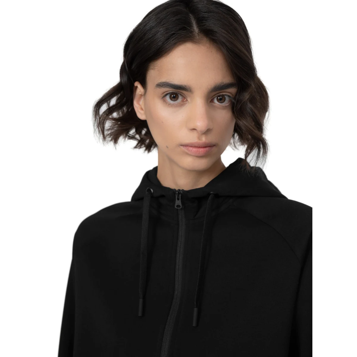 Dámska mikina so zipsom 4F SWEATSHIRT F536-20S-DEEP BLACK · záber 3