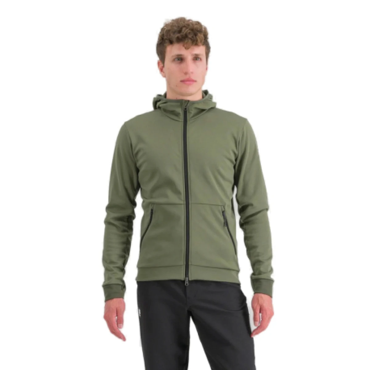 Pánska cyklistická bunda s kapucňou SPORTFUL Metro softshell, beetle · záber 1