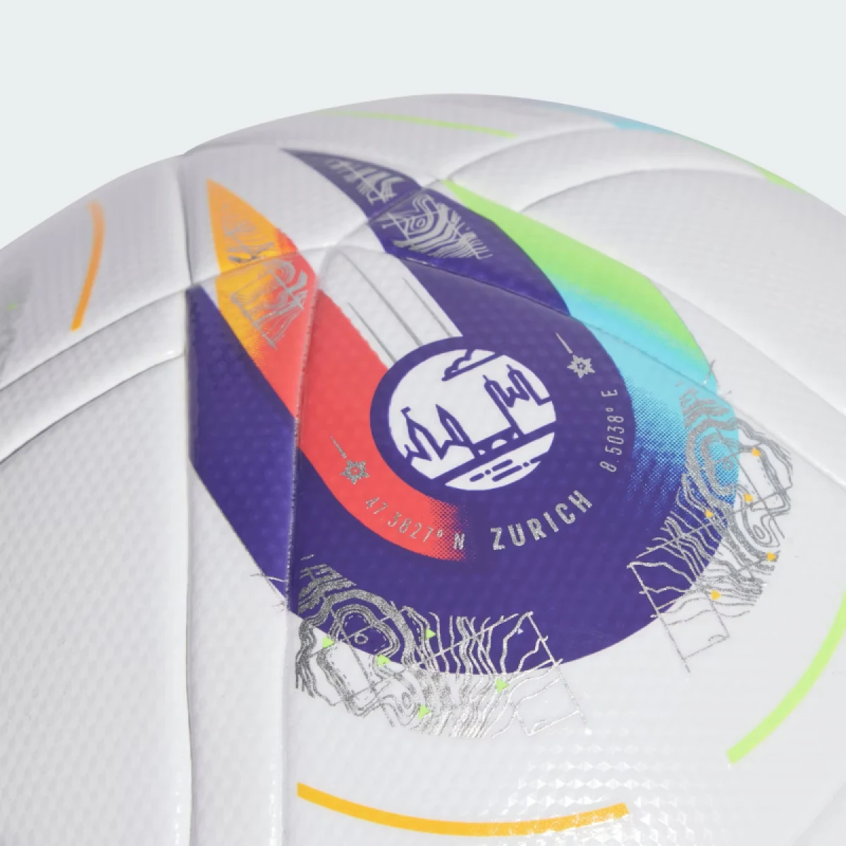Futbalová lopta ADIDAS W EURO25 LGE WHITE PANTON PANTON · záber 3