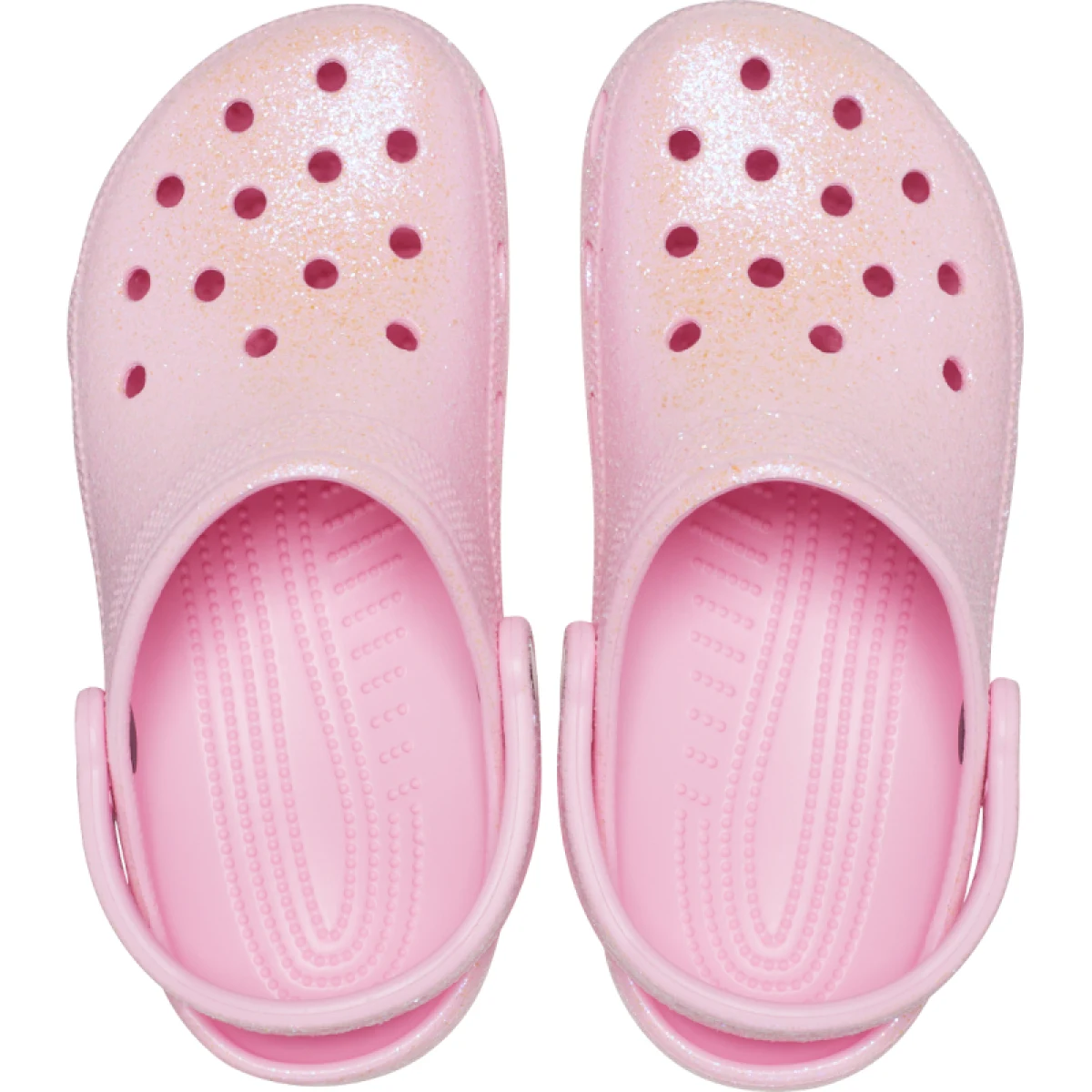 Kroksy (rekreačná obuv) CROCS Classic Glitter Clog flamingo · záber 4