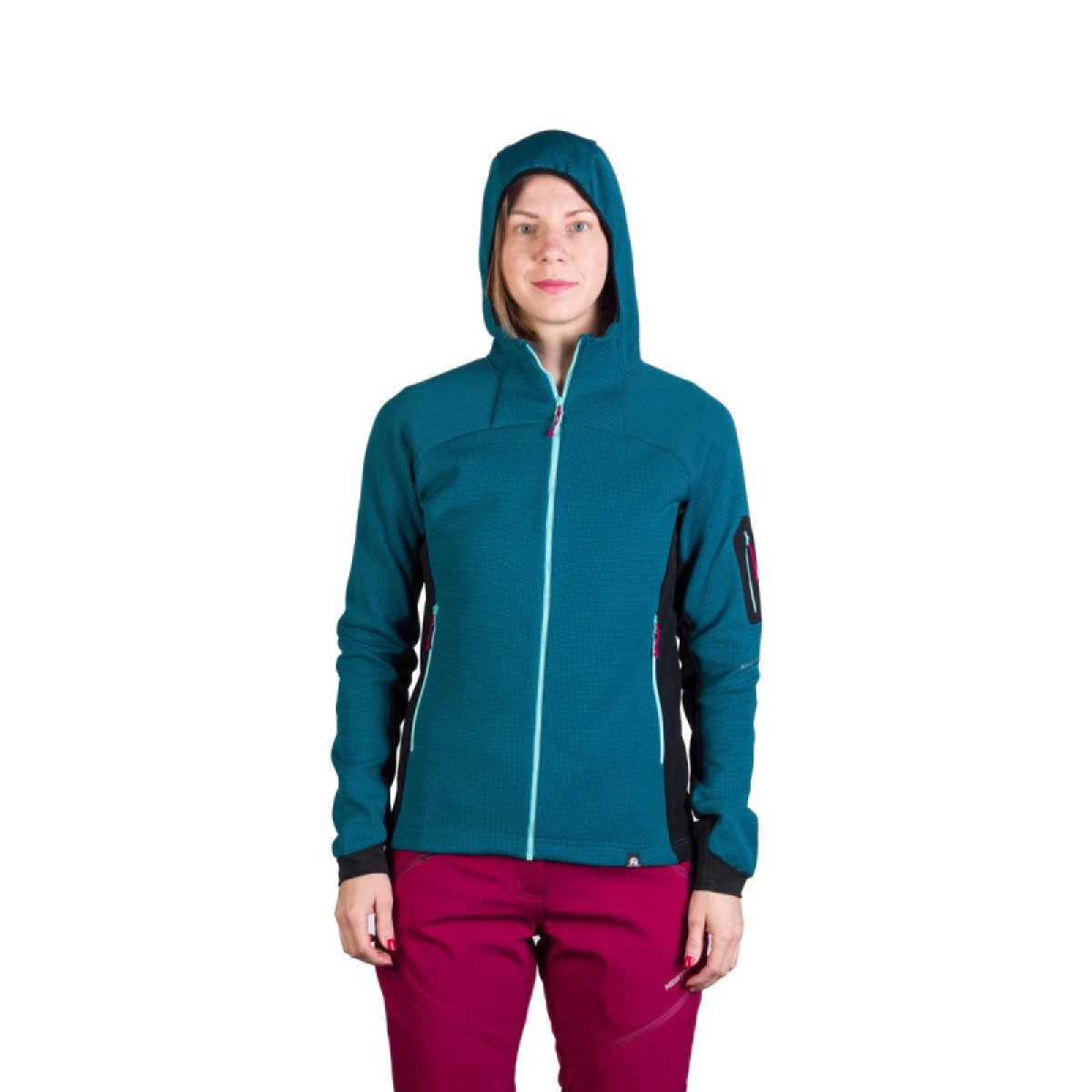 Dámska turistická mikina so zipsom NORTHFINDER DARLA-630inkblueblack · záber 3