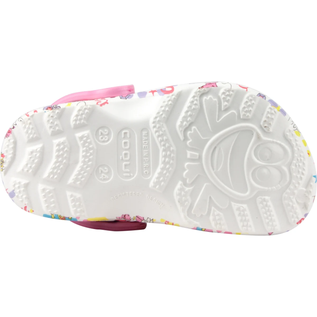 Dievčenské kroksy (rekreačná obuv) COQUI Little Frog + Amulet K white dark pink · záber 4